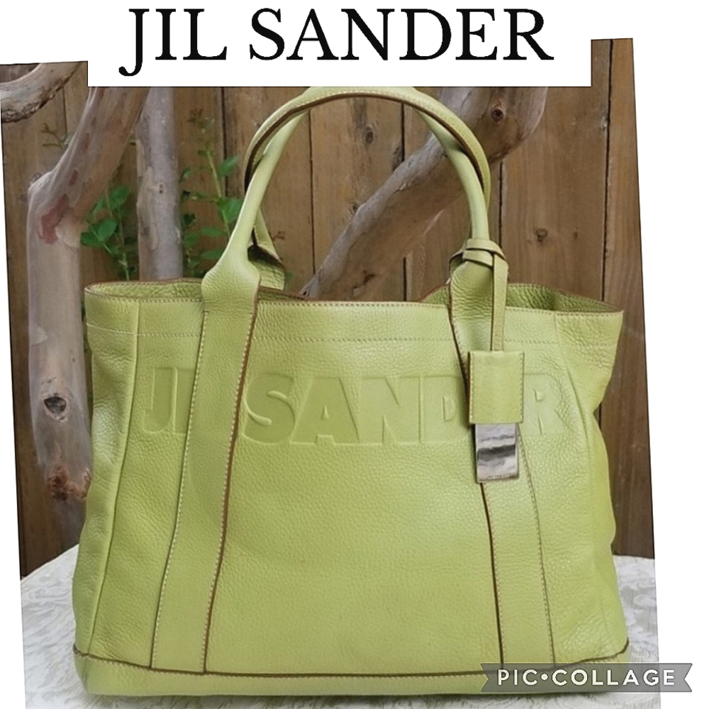 Rare Lovely Authentic  JIL SANDER leather Everyday XL Tote handbag